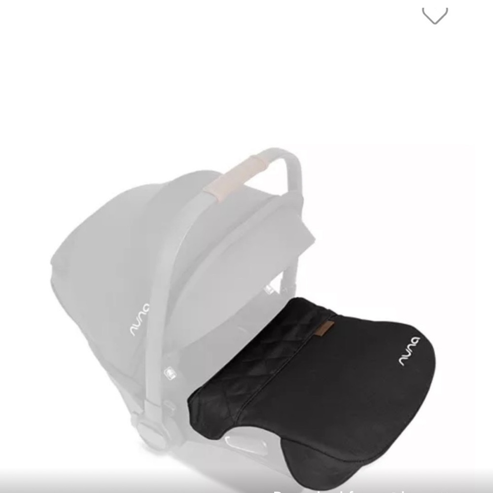 Nuna Black Infant Car Seat Footmuff Cover - Black